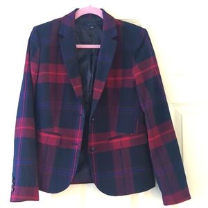 Tommy Hilfiger plaid blue blazer